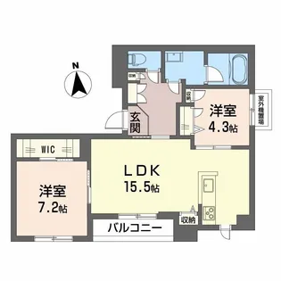 シャーメゾン ノワ【3階】の間取り