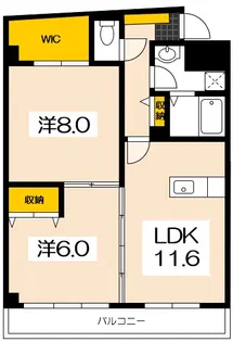 Casa&Michiroom宮島口西【3階】の間取り
