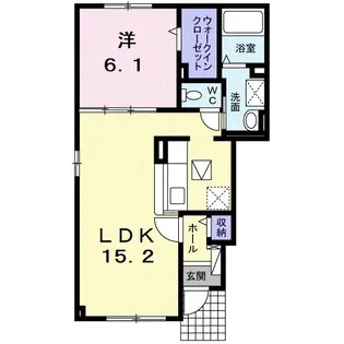 アンベリールA【1階】の間取り
