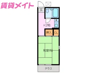 チャーチルの家【2階】の間取り