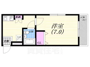 CRASIS苦楽園プラザ【1階】の間取り