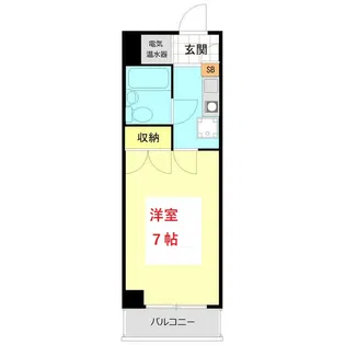 マンション五反田【7階】の間取り