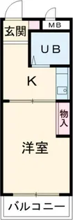関前コーポ【1階】の間取り