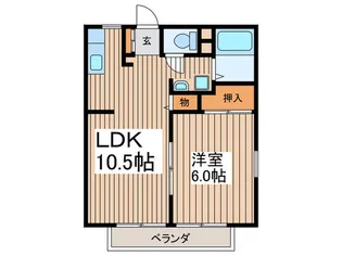 JUNEつきみ野【2階】の間取り