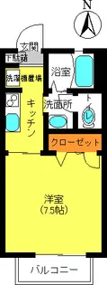 アーバンパレス千早【1階】の間取り