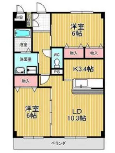 愛知県名古屋市緑区神の倉2【アパート】の間取り