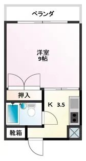 サンパレスII【3階】の間取り