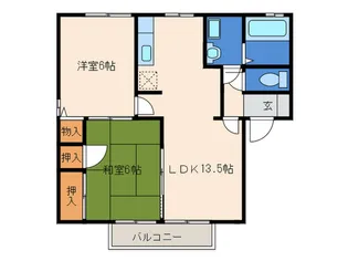 エレガンス【1階】の間取り