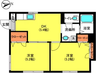 メウカーサ長崎【1階】の間取り