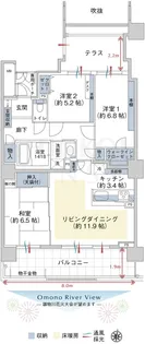 ライオンズマンション中通第3【10階】の間取り