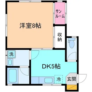 ハイム前川【1階】の間取り