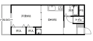 セシール幸和【2階】の間取り