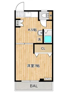 宮崎コーポ【2階】の間取り