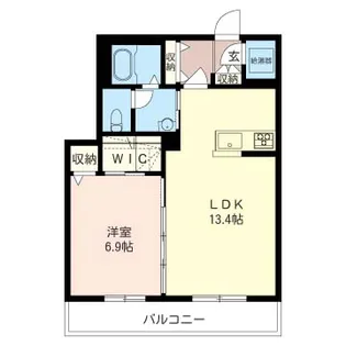 オリィーブ【1階】の間取り