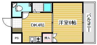 オリエンタル加美【4階】の間取り