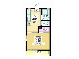 グリーンシティハウス B棟【2階】の間取り