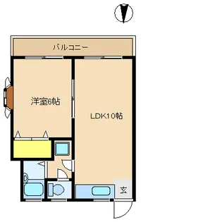 カーサ辰巳【2階】の間取り