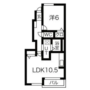 エスポワールI【1階】の間取り