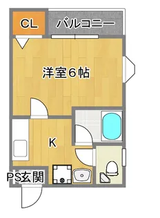 ウェストコート【3階】の間取り