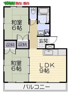 メロディハイツ下村II【3階】の間取り