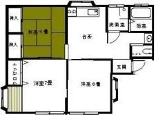 ジュネス・ツダ【2階】の間取り