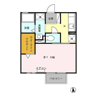 千葉県茂原市本納【アパート】の間取り