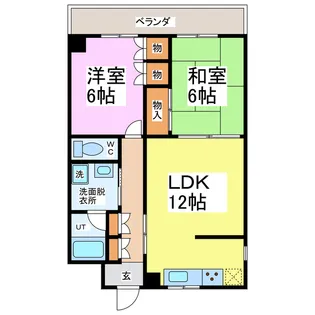 ヴィラ松下【4階】の間取り