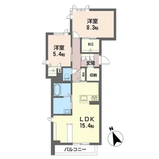 【シャーメゾン】ラ・グラン・セット【3階】の間取り
