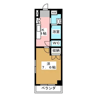 アールズタワー池下西【1階】の間取り