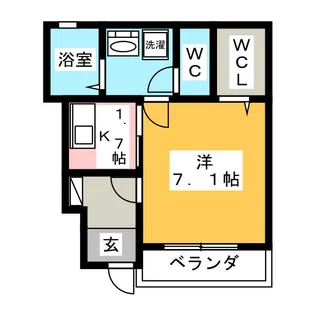 ディア イースト【1階】の間取り