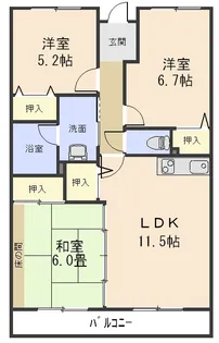 ヴァンヴェール【1階】の間取り