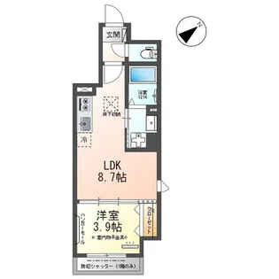 ピーニャ市川【1階】の間取り