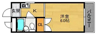 1Kの間取り画像