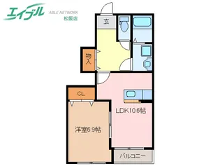 SUN PRESS C【1階】の間取り