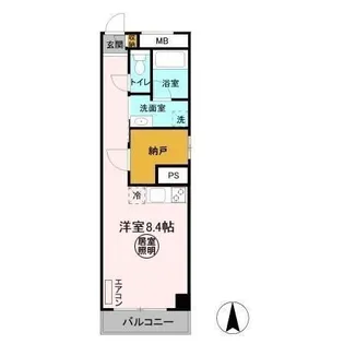 水戸東石ビル【4階】の間取り