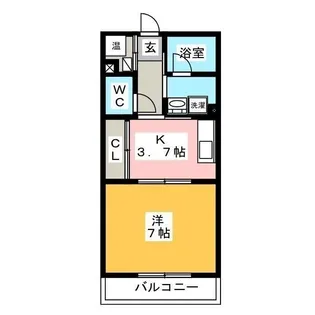 アビタシオンII【4階】の間取り