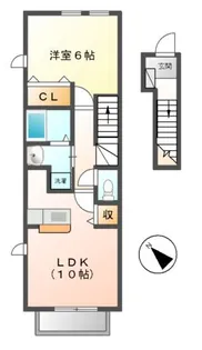ボニートI・II【2階】の間取り