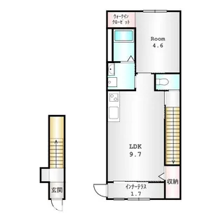 群馬県高崎市菅谷町【アパート】の間取り