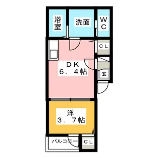 CUBE【3階】の間取り
