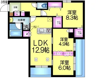 Edel Heim エーデルハイム【4階】の間取り