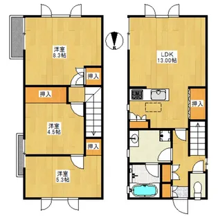 東京都杉並区永福2【一戸建】の間取り