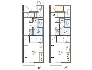 レオパレスエトワール【2階】の間取り