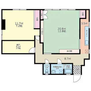 野口ビル【2階】の間取り