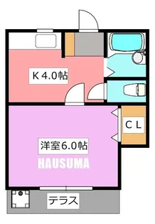 ゼノアコーポ第2【1階】の間取り