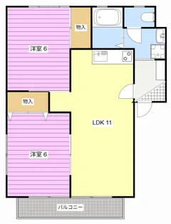 ハイカムール21【2階】の間取り