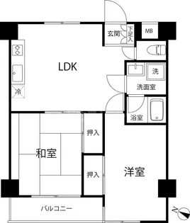 コスモリード篠崎駅前【7階】の間取り