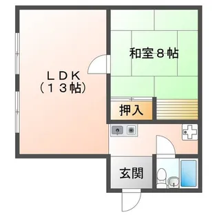 川喜ビル【4階】の間取り