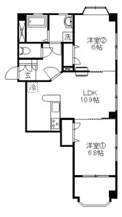 シエル・クレール【1階】の間取り