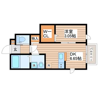 Berillo(ベリーロ)【1階】の間取り