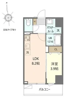 神奈川県厚木市中町3【マンション】の間取り